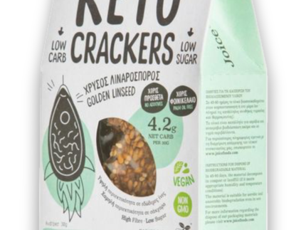 Joice Foods - Keto crackers lino dorado 60gr
